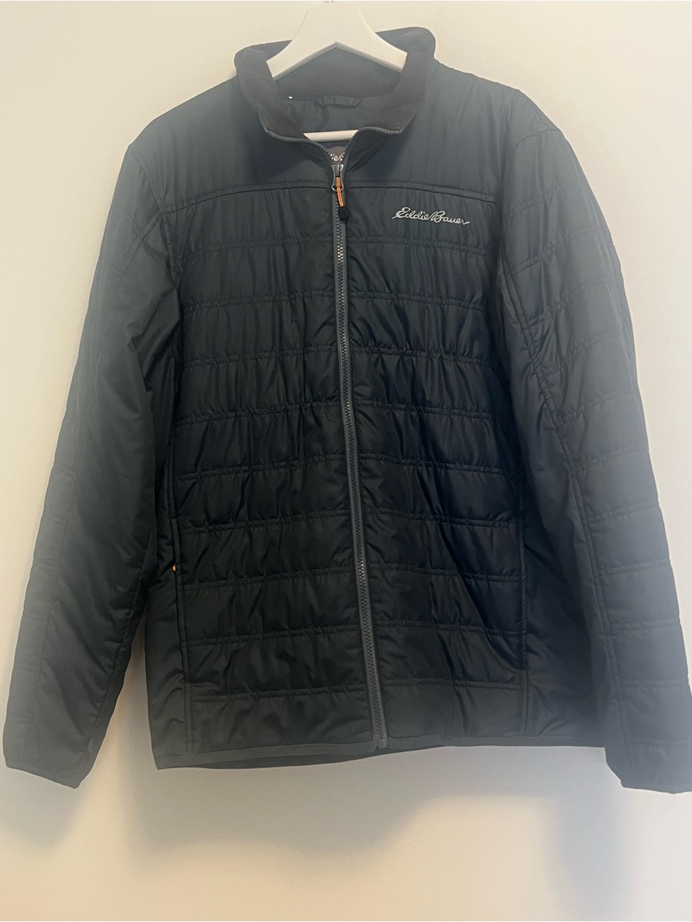Eddie Bauer Men's Black Quilted Insulated Jacket